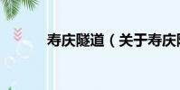 壽慶隧道(關于壽慶隧道簡介)
