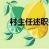 村主任述職報告范文（村主任述職報告）