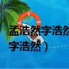 孟浩然字浩然襄州襄陽人文言文翻譯（孟浩然字浩然）