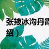 張掖冰溝丹霞景區（關于張掖冰溝丹霞景區介紹）