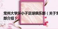 常州大學壞小子足球俱樂部(關于常州大學壞小子足球俱樂部介紹)