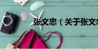 張文忠(關于張文忠介紹)