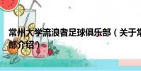 常州大學流浪者足球俱樂部(關于常州大學流浪者足球俱樂部介紹)