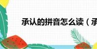 承認的拼音怎么讀(承認的拼音)