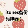 itunes備份解鎖密碼是什么（itunes備份密碼神器）