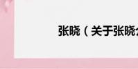 張曉(關于張曉介紹)