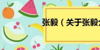 張毅(關于張毅介紹)