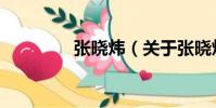張曉煒(關于張曉煒介紹)