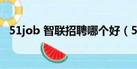 51job 智聯招聘哪個好(51job智聯招聘)