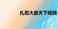 扎哥大赦天下視頻(扎哥)