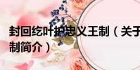 封回紇葉護忠義王制(關于封回紇葉護忠義王制簡介)