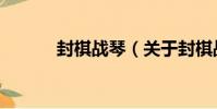 封棋戰琴(關于封棋戰琴簡介)