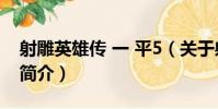 射雕英雄傳 一 平5(關于射雕英雄傳 一 平5簡介)