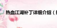 熱血江湖補丁詳細介紹(熱血江湖補丁)