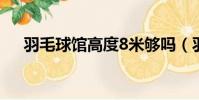 羽毛球館高度8米夠嗎(羽毛球館高度)