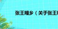 張王疃鄉(關于張王疃鄉介紹)