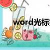 word光標突然變小（word光標變小）