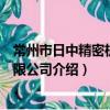 常州市日中精密機械有限公司（關于常州市日中精密機械有限公司介紹）
