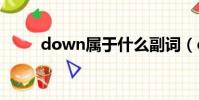 down屬于什么副詞(downshu)