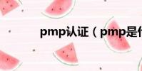 pmp認證(pmp是什么證書)