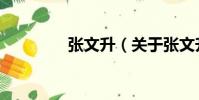 張文升(關于張文升介紹)