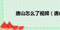 唐山怎么了視頻(唐山怎么了)