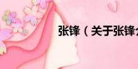 張鋒(關于張鋒介紹)
