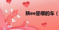 陜ee是哪的車(陜e)