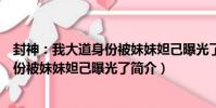 封神:我大道身份被妹妹妲己曝光了(關于封神:我大道身份被妹妹妲己曝光了簡介)