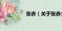 張赤(關于張赤介紹)