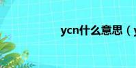 ycn什么意思(ycn)