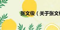 張文俊(關于張文俊介紹)