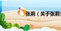 張莉(關于張莉介紹)