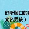 好聽順口的英文名男孩s開頭（好聽順口的英文名男孩）