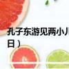 孔子東游見兩小兒辯日問其故的意思（孔子東游 見兩小兒便日）