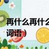 再什么再什么的詞語一年級（再什么再什么的詞語）