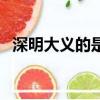 深明大義的是什么意思（深明大義的意思）