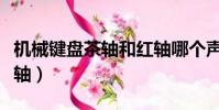 機械鍵盤茶軸和紅軸哪個聲音小(機械鍵盤茶軸)