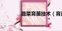 蔬菜育苗技術(育苗技術)
