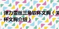 彈力蕾絲三角軟杯文胸(關于彈力蕾絲三角軟杯文胸介紹)