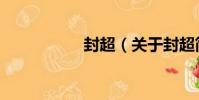 封超(關于封超簡介)