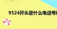 9524開頭是什么電話號碼百事通提醒
