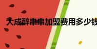 大成醉串串加盟費用多少錢(大成醉串串)