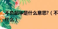 不負韶華是什么意思?(不負韶華的前一句是什么)