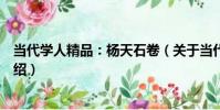 當代學人精品:楊天石卷(關于當代學人精品:楊天石卷介紹)