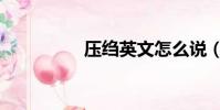 壓縐英文怎么說(壓縐)