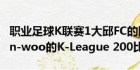 職業足球K聯賽1大邱FC的國家守門員Jo Hyun-woo的K-League 200比賽