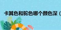 卡其色和駝色哪個顏色深(卡其色和駝色)