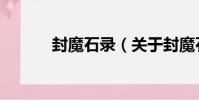 封魔石錄(關于封魔石錄簡介)