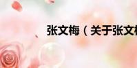 張文梅(關于張文梅介紹)